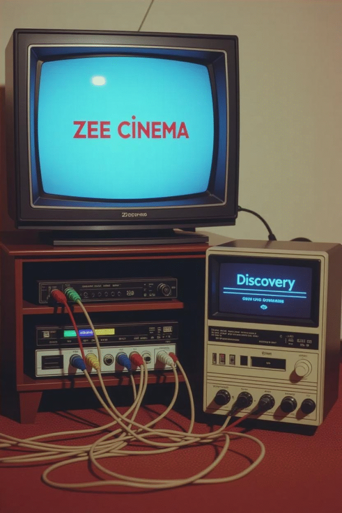 The Hidden World of Satellite TV Encryption: From Smart Cards to Cardsharing 4 A retro satellite TV setup from the late 1990s–early 2000s.