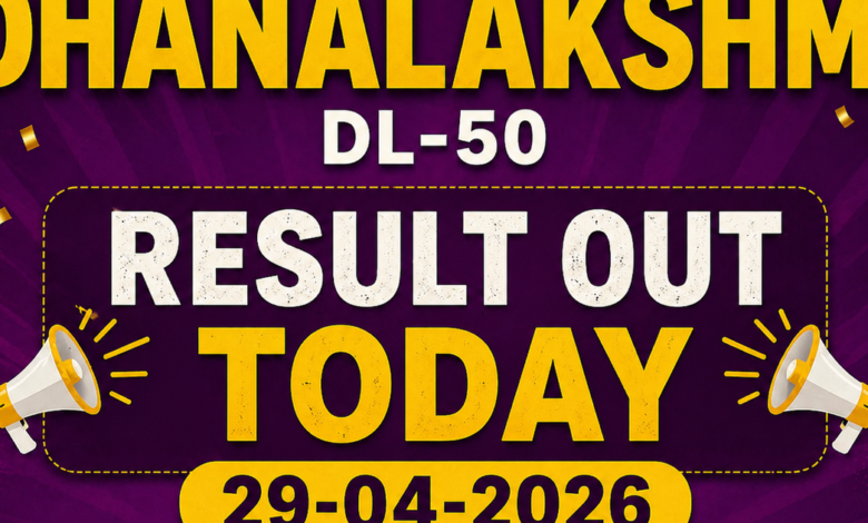 Kerala Lottery Dhanalakshmi DL-50 result out today (29-04-2026); Rs 1 crore prize winning number and full list here