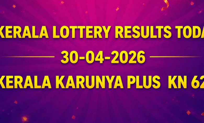 Kerala Karunya Plus KN 621 lottery results out today April 30, 2026; Check Rs 1 crore prize winning number and complete list here
