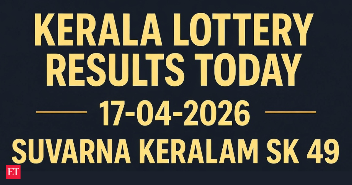 Kerala lottery Suvarna Keralam SK-49 result out today (April 17th, 2026); ₹1 crore prize winning number and full list here