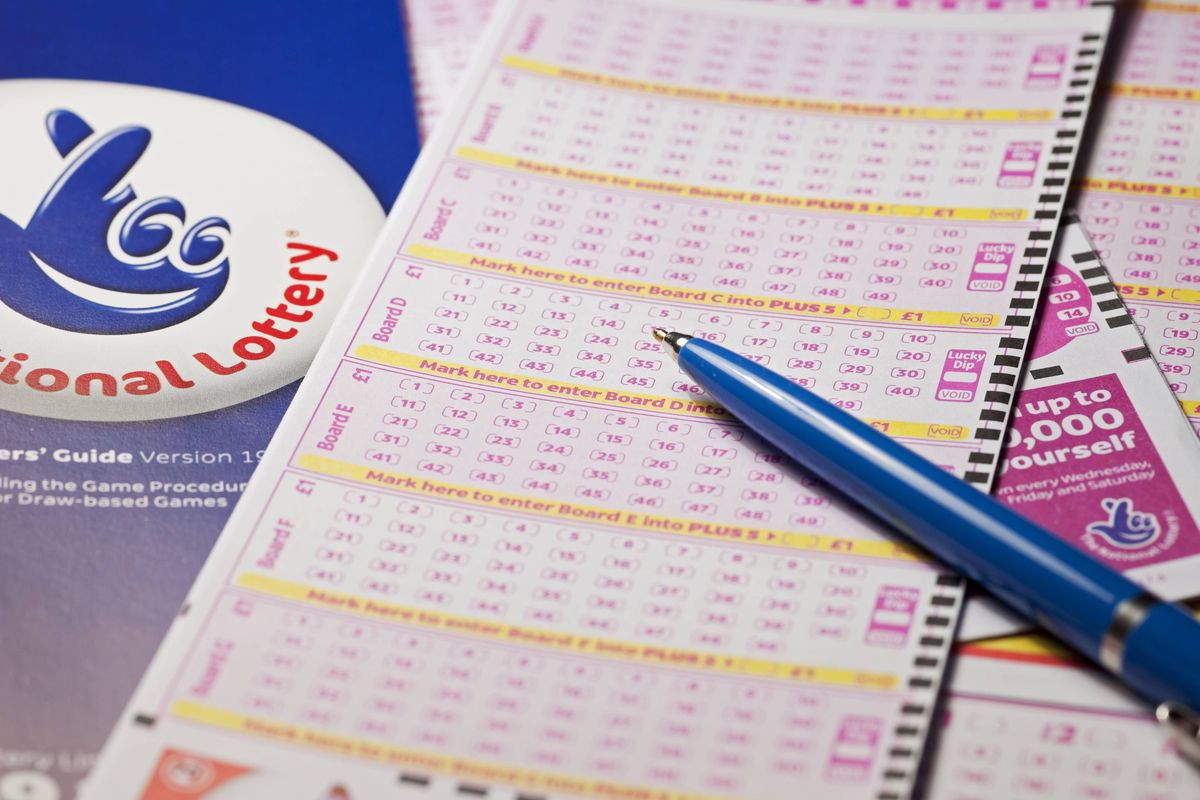 National Lottery slips.