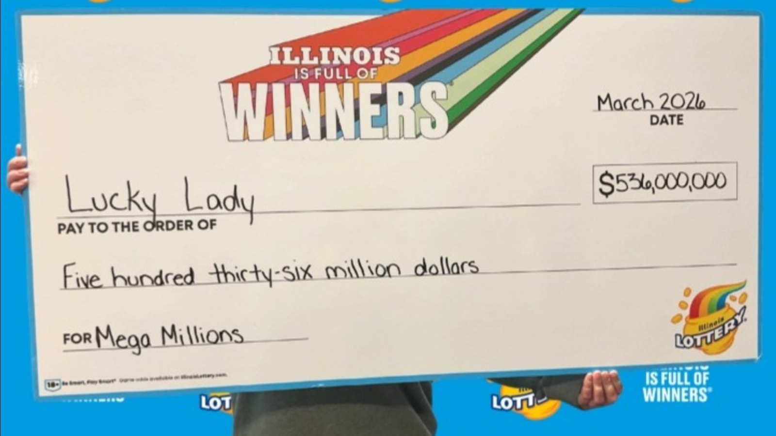 Illinois winner of $536M Mega Million lottery  jackpot claims prize
