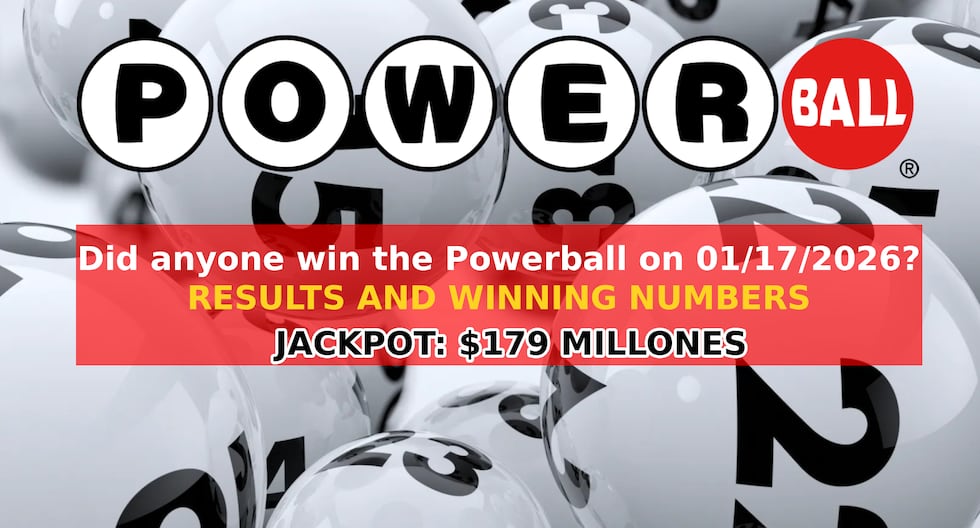 Powerball results for January 17, 2026: winning numbers drawn for $179 million jackpot