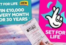 Winning Set For Life numbers for Thursday March 12 £10k a month jackpot