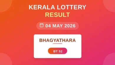 Bhagyathara Lottery Result On May 4, 2026 | Bhagyathara BT-52 Live Kerala Lottery Results Declared: First Price, Full Winning Numbers