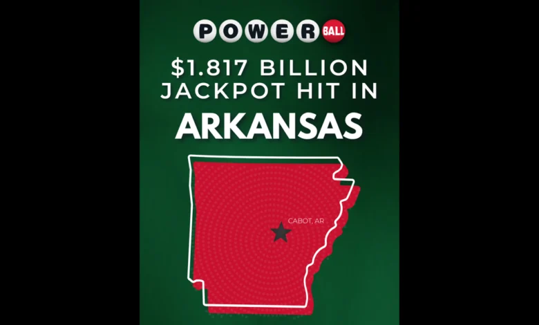 Arkansas Scholarship Lottery: Winning Powerball ticket worth $1.817 billion sold in Cabot