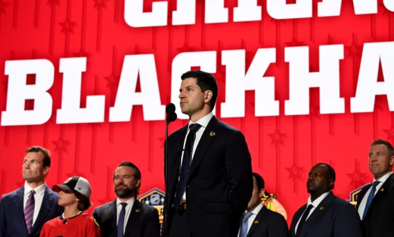 Blackhawks GM Kyle Davidson has plenty of decisions ahead after draft lottery result