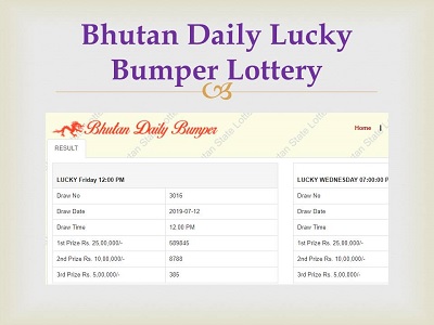 Bhutan Lucky Daily Bumper Lottery Results 2025|12 PM & 7 PM Bhutan Daily Bumper