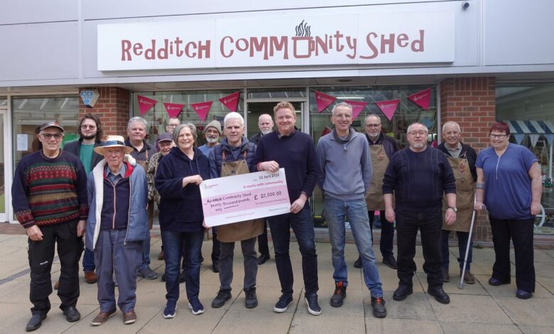 Redditch Community Shed to celebrate £20,000 National Lottery funding