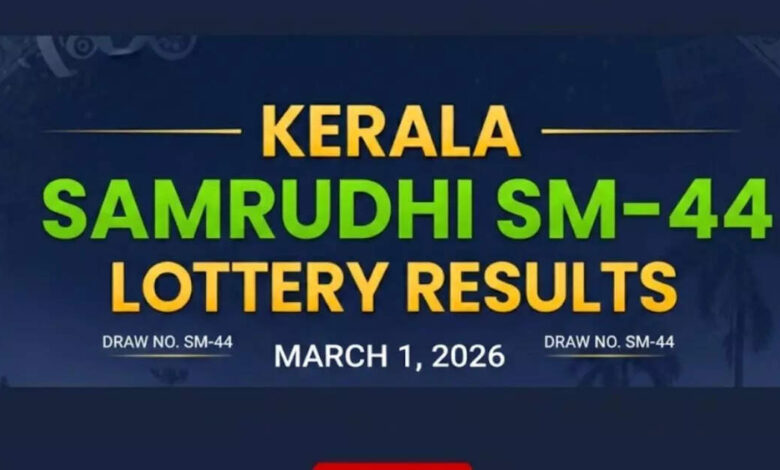 Kerala lottery results live for Samrudhi SM-44 (March 1, 2026); ₹1 crore prize winner and complete list here
