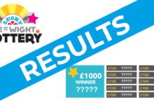 ISLE OF WIGHT LOTTERY RESULTS: 11TH JULY 2025