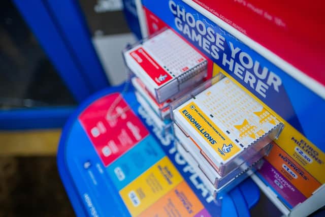 The winning EuroMillions ticket was bought in Co Tyrone in the run-up to a draw on April 24th. Photo: Allwyn/PA Wire