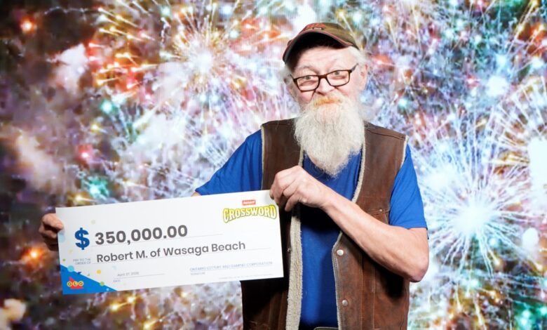 Local retiree in 'disbelief' after winning $350K lottery prize