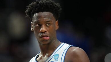 AJ Dybantsa #3 of the BYU Cougars is one player at stake with the NBA draft lottery looming.