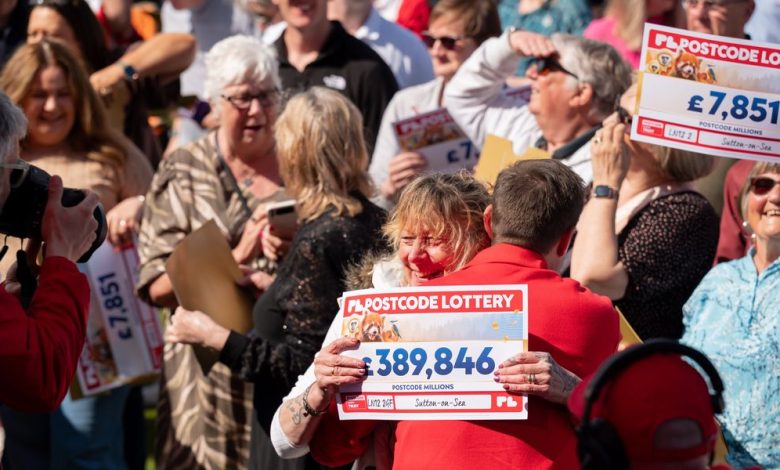 Seaside town celebrates after sharing £12.3million Postcode Lottery jackpot