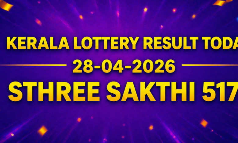 Kerala Sthree Sakthi SS 517 lottery results out today April 28, 2026; Rs 1 crore prize winning number and full list here