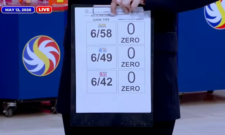 No jackpot winners in May 12, 2026 major lotto draws – PCSO