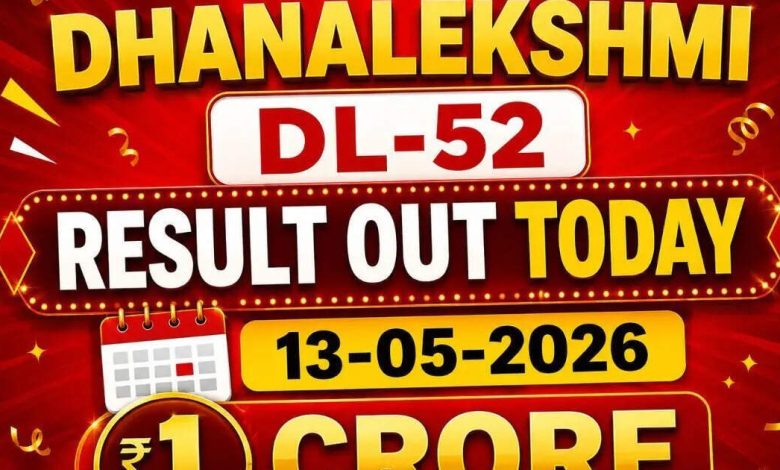 Kerala Lottery Dhanalekshmi DL-52 result out today (13-05-2026); Check ?1 crore prize winning number and full list here