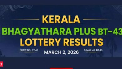 Kerala Bhagyathara BT-43 lottery results today (March 2, 2026); ?1 crore prize winner and complete list here