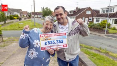 Uk Women Lottery Prize: ‘She’s luckier than me’: UK woman wins £333,000 lottery prize after husband secretly put her namec | World News - The Times of India