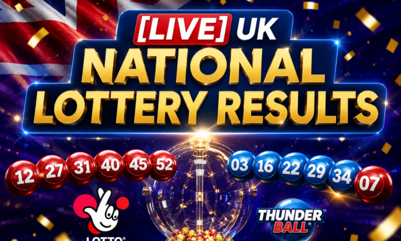 UK National Lottery £7 Million Results Live