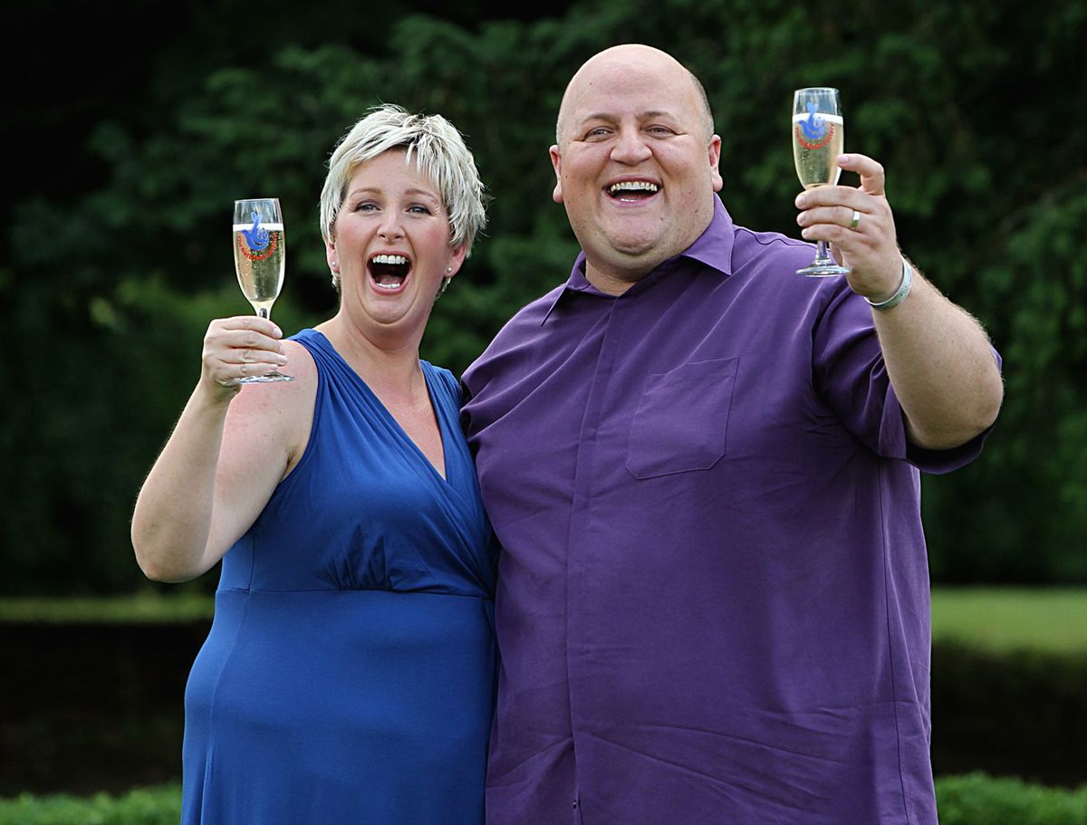 Adrian and his then-wife Gillian