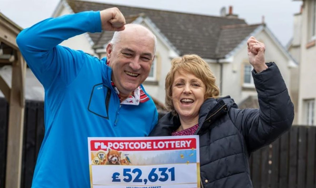 Sheila and Hamish also won £53,631 in this week's People's Postcode Lottery