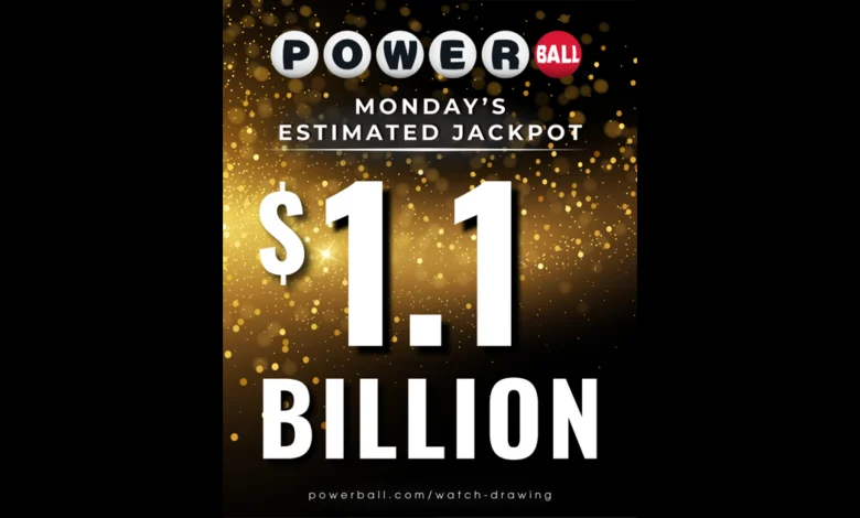 $1.1 billion Powerball jackpot up next this Monday