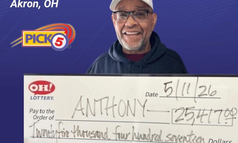 Ohio man's birthday numbers deliver $25,417 lottery prize - UPI.com