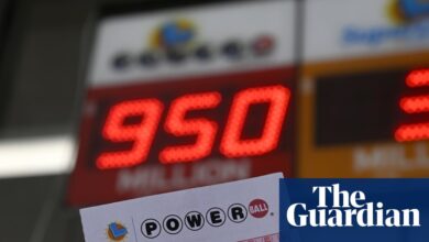 Two people who bought lottery tickets in Missouri and Texas will split second-largest US jackpot
