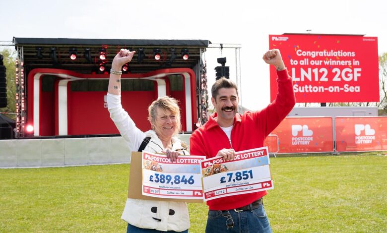Neighbours celebrate £12.3m Postcode Lottery win