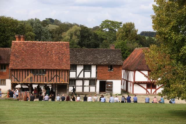 Visitors exploring the Weald & Downland Living Museum