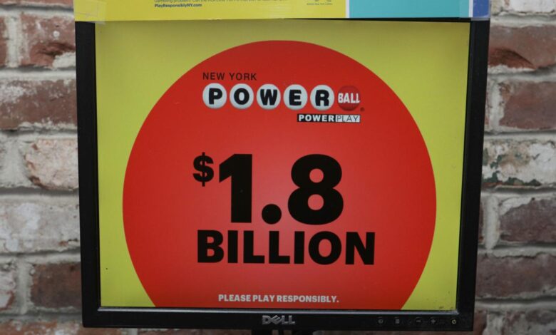 Powerball numbers drawn for $1.8 billion jackpot with two players winning the grand prize