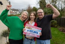Family win 'life-changing' £157k in People's Postcode Lottery