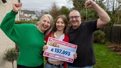 Family win 'life-changing' £157k in People's Postcode Lottery