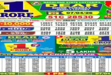 Nagaland State Sambad Lottery Result Today, 7-04-2026 LIVE: Dear 1PM Tuesday Weekly Lucky Draw For Rs 1 Crore