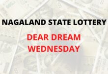 Nagaland State Lottery Sambad Dear Dream Wednesday result fo