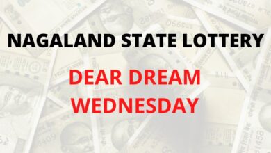 Nagaland State Lottery Sambad Dear Dream Wednesday result fo