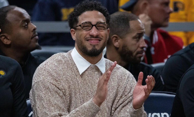 Tyrese Haliburton lamented the Pacers’ disaster lottery result with a sad meme