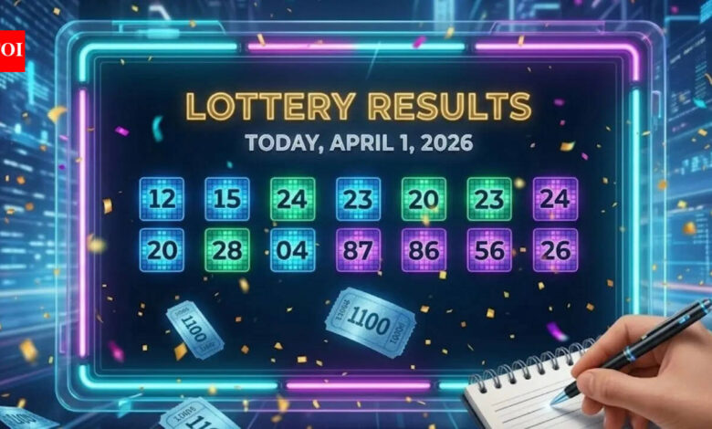 Lottery Results April 1: Nagaland, Maharashtra, and Punjab Winning Numbers Announced! | Delhi News - The Times of India