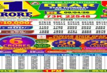 Nagaland Lottery Sambad Result Today, 9-4-2026 LIVE: Dear 1PM Thursday Weekly Lucky Draw Winners For Rs 1Crore