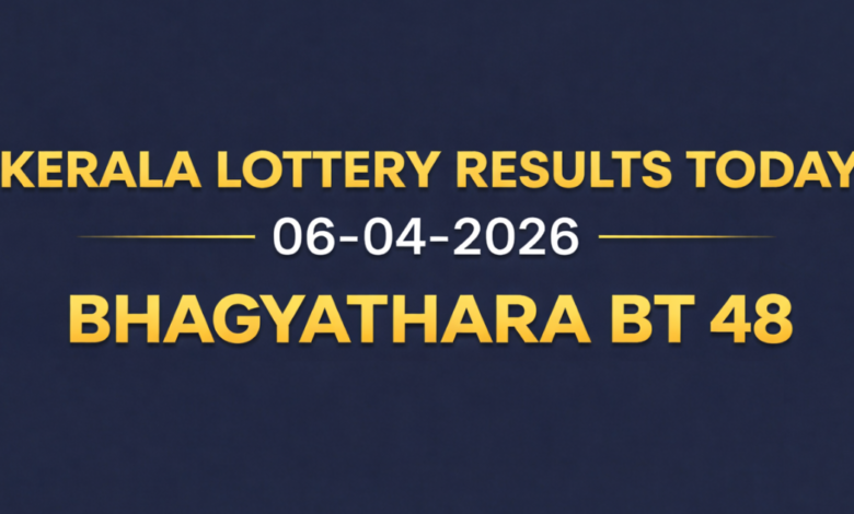 Kerala Bhagyathara BT-48 lottery result out today, 06-04-2026; Check ₹1 crore first prize winner and complete list here