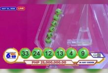Lotto draw results, May 24, 2026