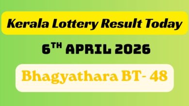 Bhagyathara BT- 48 Result OUT: Kerala Lottery Result Today 06/04/2026; Full Winner List 1st-9th Prize
