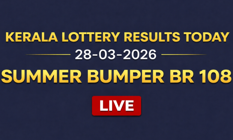 Kerala Summer Bumper BR-108 lottery result out today, 28-03-2026; Check ₹10 crore first prize winner and complete list here