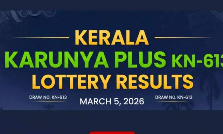 Kerala lottery result live for Karunya Plus KN-613 (March 5, 2026); ₹1 crore prize winner and complete list here
