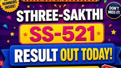Kerala Lottery Sthree-Sakthi SS-521 result out today (26-05-2026); check Rs 1 crore prize winning number and full list here