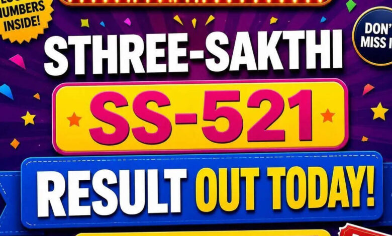 Kerala Lottery Sthree-Sakthi SS-521 result out today (26-05-2026); check Rs 1 crore prize winning number and full list here