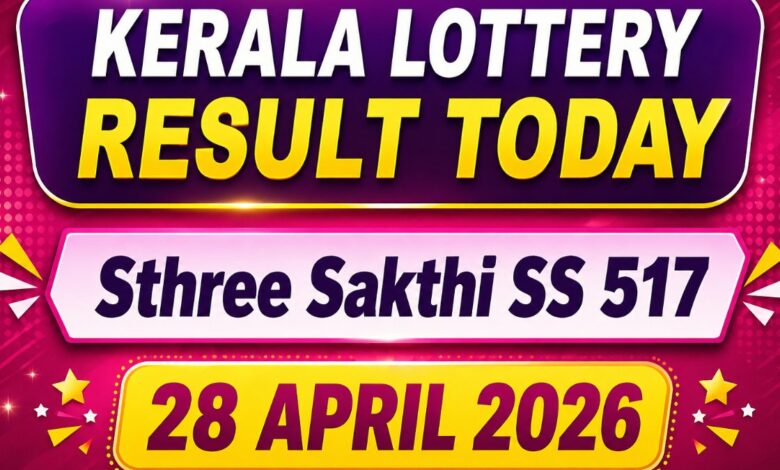Kerala Lottery Result Today(28/04/2026) Sthree Sakthi SS 517 Results DECLARED; Find Out Who Won Rs. 1Cr