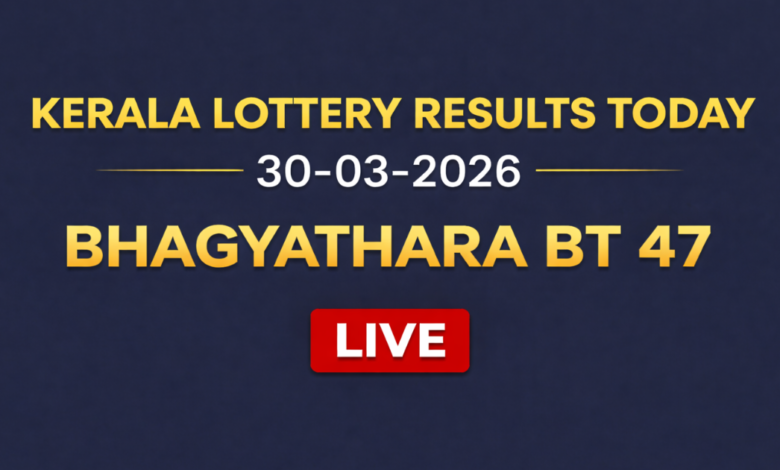Kerala Bhagyathara BT-47 lottery result out today, 30-03-2026; Check ₹1 crore first prize winner and complete list here
